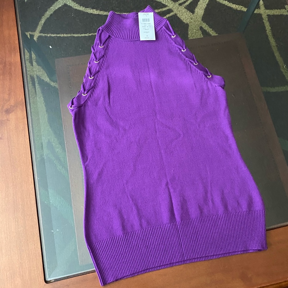 Purple Cache Sweater tank Sm